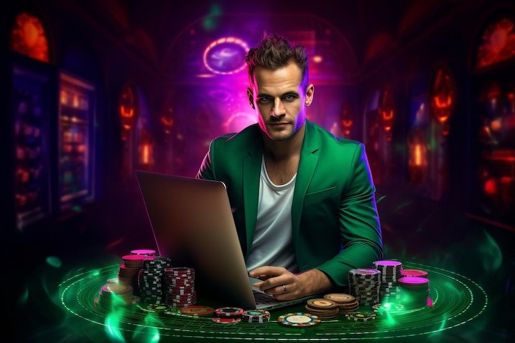 Antarmuka taruhan permainan Caribbean Stud Poker di king777 slot